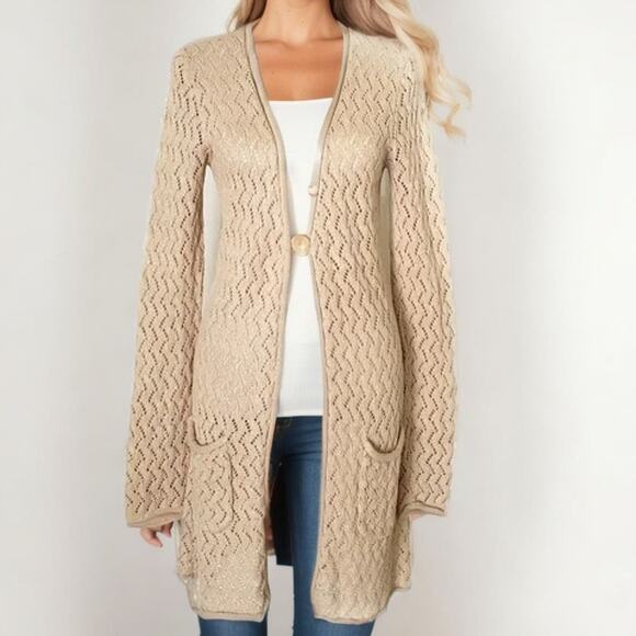 Shimmer Crochet Sweater